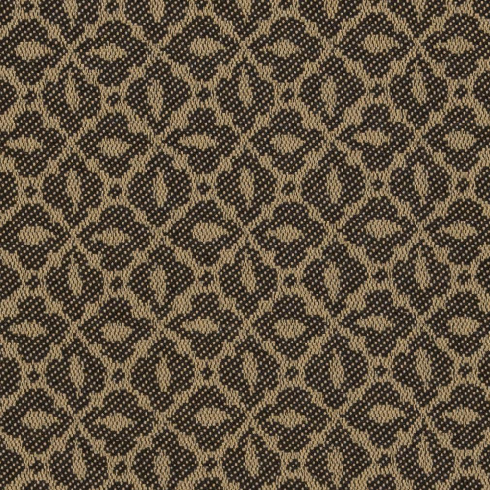 6615 Cafe/Mosaic by Charlotte Designer Fabric Outdoor/Indoor Oasis III 100% Woven Polyester Made In USA Exceeds 48,000 Wyzenbeek Rubs (Heavy Duty) Horizontal: 2.0" x Vertical: 1.0" 54 Inches - Swanky Fabrics -