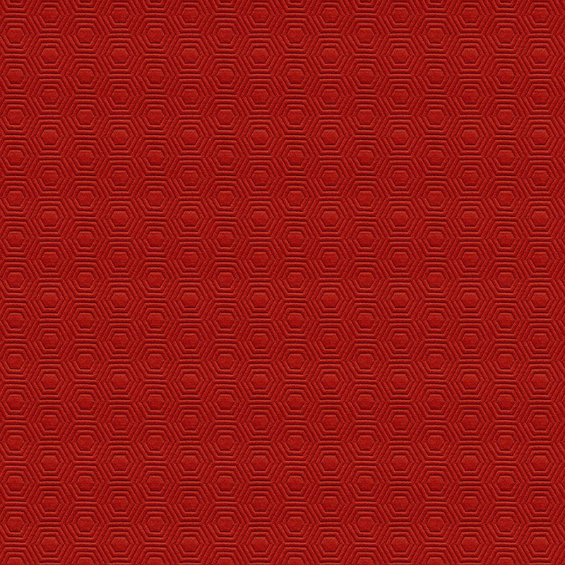 Honeycomb Ruby 66173 by Schumacher Designer Fabric MARY MCDONALD See Sample SPAIN MEDIUM DUTY </p><p>Repeat: Horizontal: 1 5/8" (4CM) and Vertical: 2" (5CM) 53 1/8" WIDE (135CM) - Swanky Fabrics -
