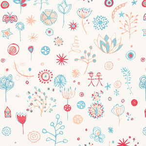 Schumacher Fabric Lollipop Punch / Turquoise 66240
