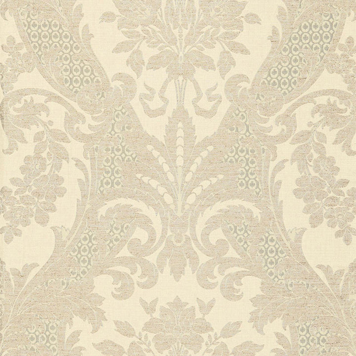 Toscana Linen Damask Greige 66340 by Schumacher Designer Fabric PALAZZO LINEN 51% COTTON 49% ITALY WYZENBEEK 8,000 </p><p>Repeat: Horizontal: 28" (71CM) and Vertical: 28" (71CM) 56 - Swanky Fabrics -