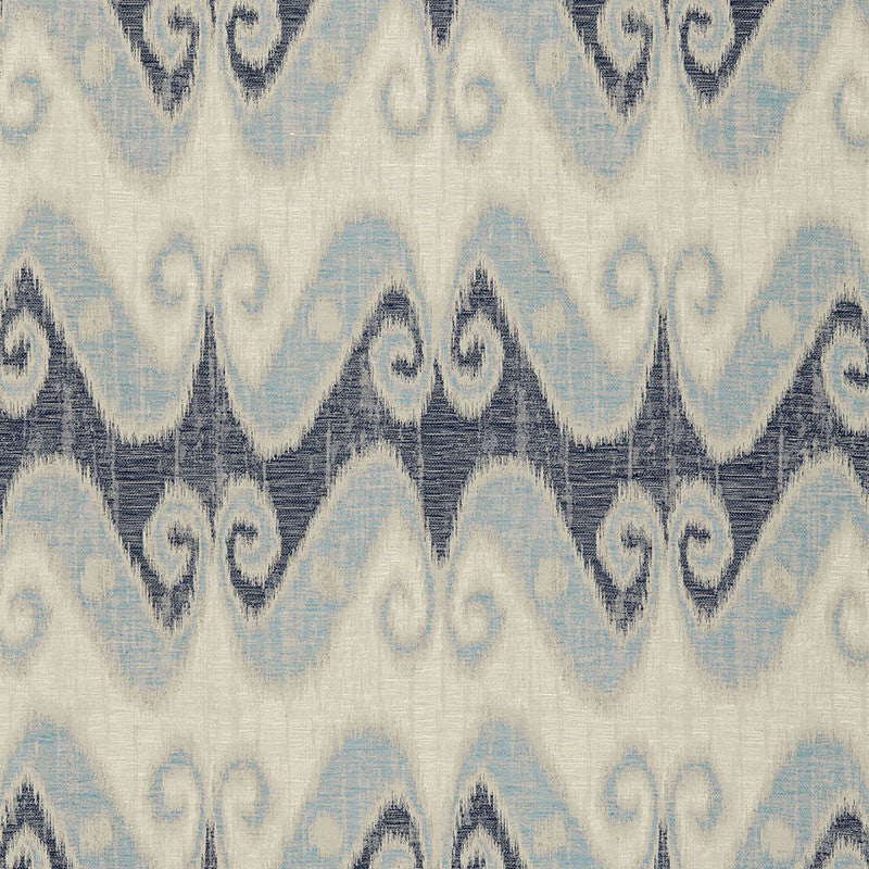 Tali Weave Indigo 66352 by Schumacher Designer Fabric PALAZZO LINEN 66% COTTON 34% ITALY WYZENBEEK 8,000 </p><p>Repeat: Horizontal: 14 1/4" (36CM) and Vertical: 16 1/4" (41CM) 57 - Swanky Fabrics -