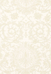 Schumacher Fabric Arezzo Linen Damask Champagne 66362