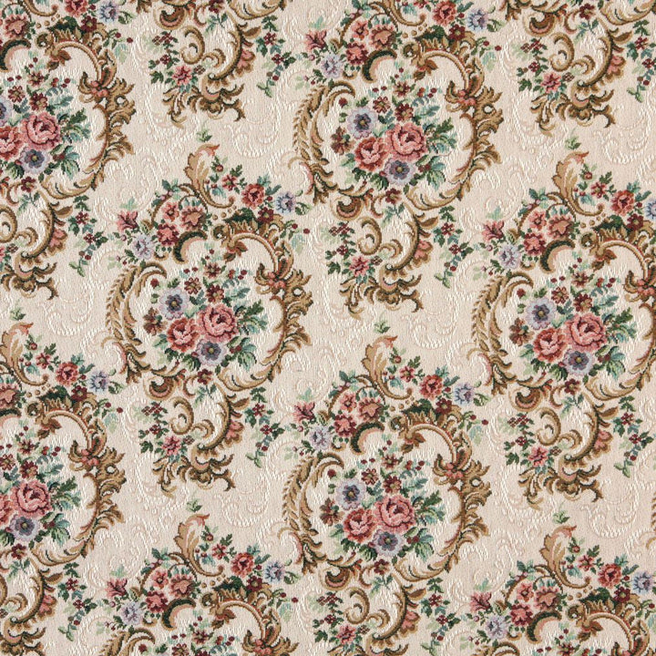 6640 Jewel by Charlotte Designer Fabric Tapestry Treasures III 40% Polyester, 36% Olefin, 24% Cotton Asia Exceeds 100,000 Wyzenbeek Rubs (Heavy Duty) Horizontal: 13.5" x Vertical: 13.5" 54 Inches - Swanky Fabrics -