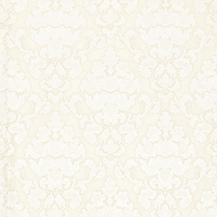 Montalcino Applique Damask Champagne 66592 by Schumacher Designer Fabric PALAZZO LINEN 41% VISCOSE VELVET 40% INDIA MARTINDALE 6,000 </p><p>Repeat: Horizontal: 6 3/8" (16CM) and Vertical: 15 1/4" (39CM) 51.25 - Swanky Fabrics -