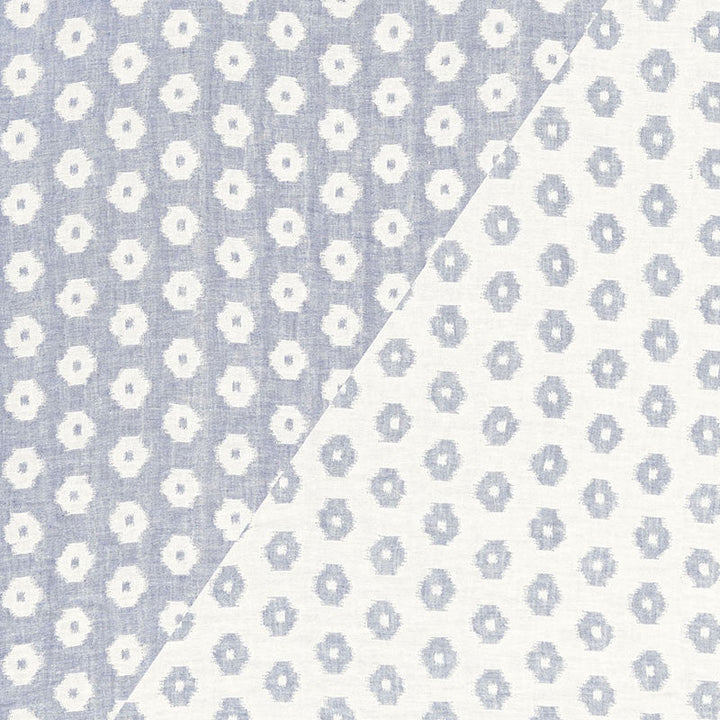 Timur Weave Indigo 66612 by Schumacher Designer Fabric PALAZZO See Sample SPAIN MEDIUM DUTY </p><p>Repeat: Horizontal: 1 1/8" (3CM) and Vertical: 4 1/2" (11CM) 118" WIDE (300CM) - Swanky Fabrics -