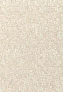 Schumacher Fabric Montisi Linen Damask Flax 66620