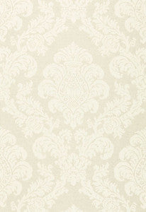 Schumacher Fabric Firenze Linen Damask Oat 66630