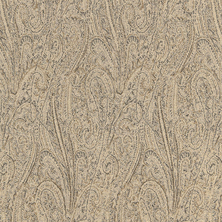 Cameron Wool Paisley Buckskin 66702 by Schumacher Designer Fabric LUXE LODGE See Sample FRANCE HEAVY DUTY </p><p>Repeat: Horizontal: 6 1/8" (16CM) and Vertical: 26 3/4" (68CM) 49 1/2" WIDE (125CM) - Swanky Fabrics -