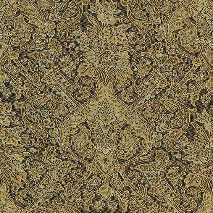 Sinclair Wool Paisley Java 66710 by Schumacher Designer Fabric LUXE LODGE WOOL 39% VISCOSE 37% FRANCE MARTINDALE 14,000 </p><p>Repeat: Horizontal: 13 1/2" (34CM) and Vertical: 27 1/2" (70CM) 54 - Swanky Fabrics -