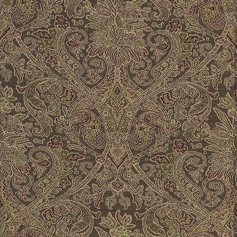 Sinclair Wool Paisley Ash 66712 by Schumacher Designer Fabric LUXE LODGE See Sample FRANCE MEDIUM DUTY </p><p>Repeat: Horizontal: 13 1/2" (34CM) and Vertical: 27 1/2" (70CM) 54" WIDE (137CM) - Swanky Fabrics -