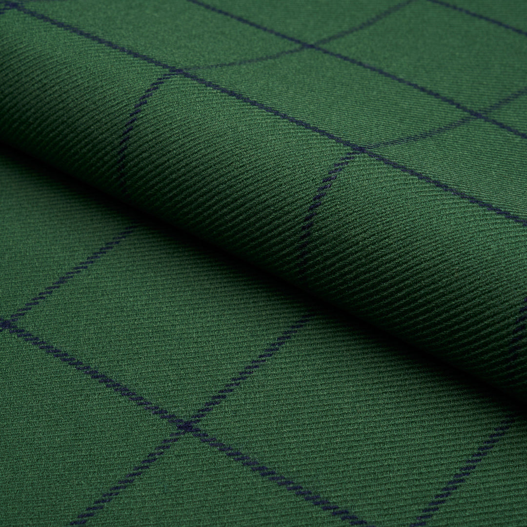 Schumacher Fabric Bancroft Wool Plaid - Green