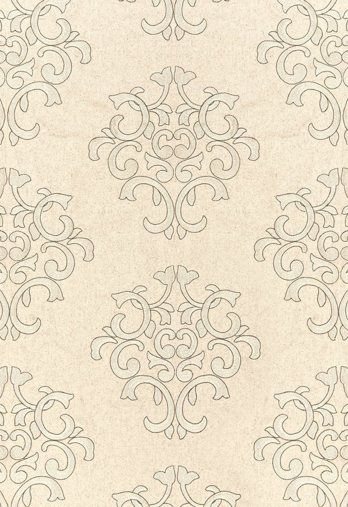 Byron Embroidered Wool Oat 66832 by Schumacher Designer Fabric COLLECTION-NAME-TBA-66830 42% Wool, 42% Polyester, 16% Spun Martindale 15,000 Horizontal: 12.5 and Vertical: 15 51 - Swanky Fabrics -