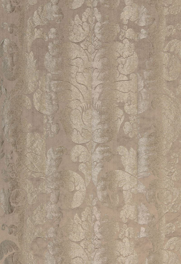 Zelda Damask Pewter 66840 by Schumacher Designer Fabric COLLECTION-NAME-TBA-66840 36% Linen, 26% Viscose, 20% Acetate, 18% Silk Martindale 10,000 Horizontal: 25.5 and Vertical: 28 51 - Swanky Fabrics -
