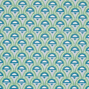 Schumacher Wallpaper Abelino Green & Peacock 5012082