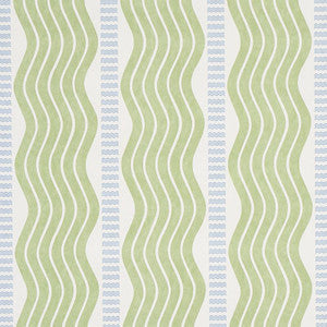 Schumacher Wallpaper Sina Stripe Green 5012120