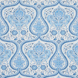 Schumacher Wallpaper Paisley Court Blue 5012270