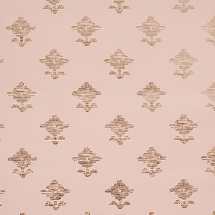 Rubia Blush 5012222 by Schumacher Designer Wallpaper East Meets West 13.5" - Swanky Fabrics -
