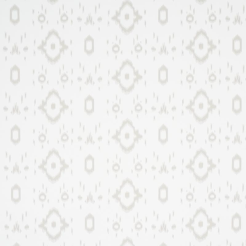 Tabitha Soft Grey 5012202 by Schumacher Designer Wallpaper East Meets West 6.75" - Swanky Fabrics -