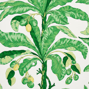 Schumacher Wallpaper Blair House Palm Green 5004064