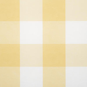 Schumacher Wallpaper Willa Check Large Yellow 5012353
