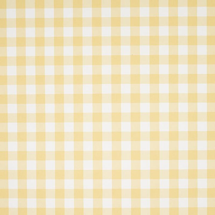 Willa Check Small Yellow 5012363 by Schumacher Designer Wallpaper Plaid Wallcoverings 2.0" - Swanky Fabrics -