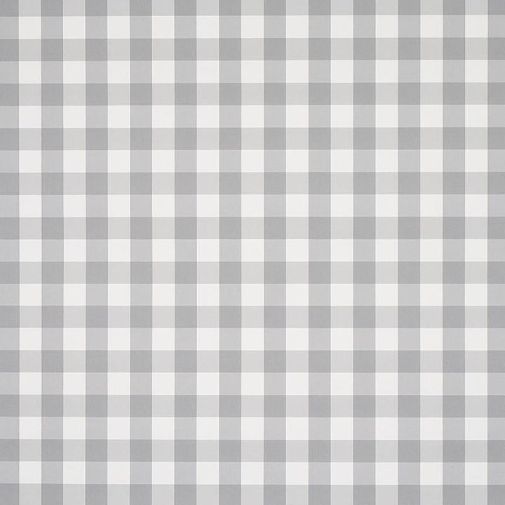 Willa Check Small Grey 5012367 by Schumacher Designer Wallpaper Plaid Wallcoverings 2.0" - Swanky Fabrics -