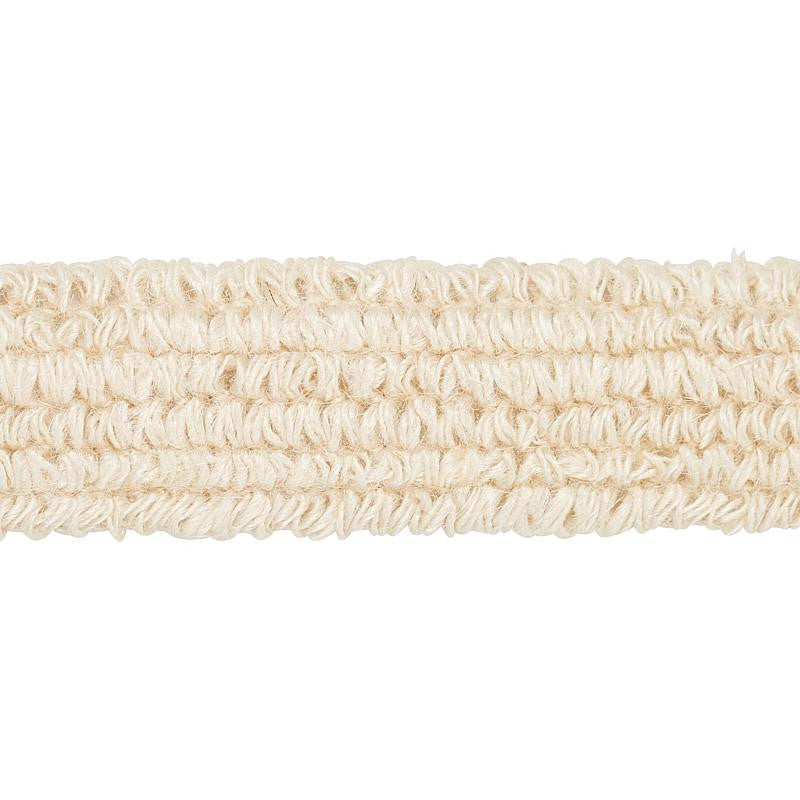 Barba Jute Tape Ivory 80061 by Schumacher Designer Trim Copacabana - Swanky Fabrics -