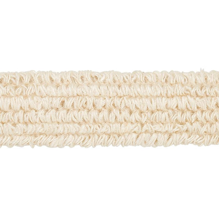 Barba Jute Tape Ivory 80061 by Schumacher Designer Trim Copacabana - Swanky Fabrics -