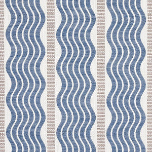 Schumacher Fabric Sina Stripe Blue 79941