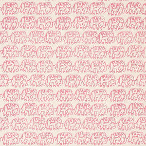Schumacher Fabric Ellies Hand Block Print Rose 179750