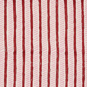 Schumacher Fabric Garden Path Hand Block Print Iron & Rose 179762