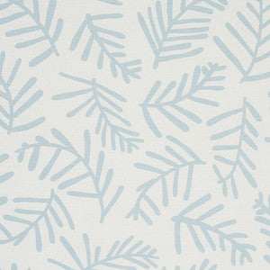 Schumacher Fabric Tiah Cove Blue Leaf 179911