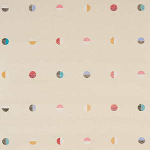 Schumacher Wallpaper Joshua Tree Hand Printed Sisal Multi On Ivory 5012440