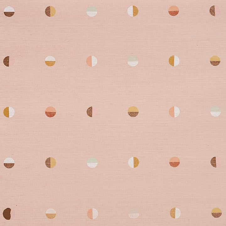 Joshua Tree Hand Printed Sisal Petal 5012443 by Schumacher Designer Wallpaper Caroline Z Hurley 34.5" - Swanky Fabrics -