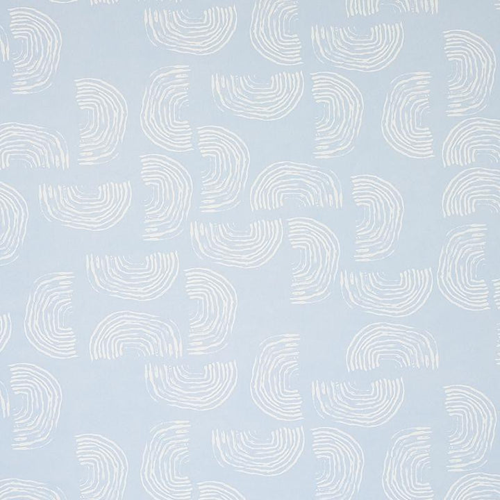 Quansoo Ivory On Sky 5012400 by Schumacher Designer Wallpaper Caroline Z Hurley 52.0" - Swanky Fabrics -