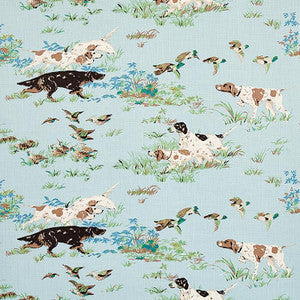 Schumacher Fabric Pointers Sky 175161