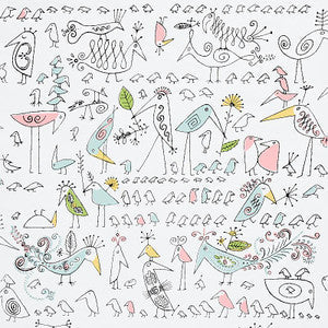 Schumacher Wallpaper Aviary Soft Multi 5012780
