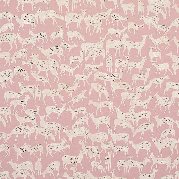 Fauna Dusty Pink 5012491 by Schumacher Designer Wallpaper Flight Of Fancy 9.0" - Swanky Fabrics -