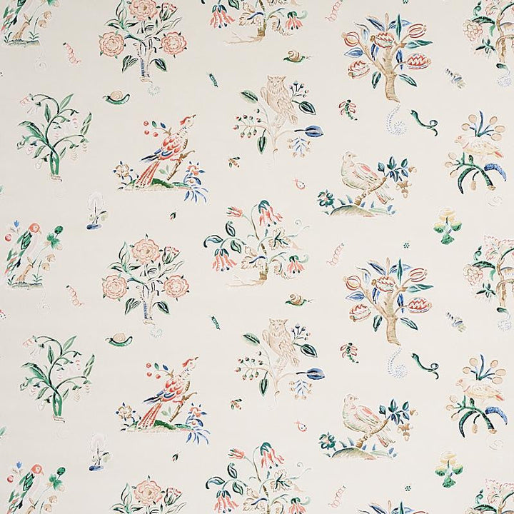 Magical Menagerie Primary 5012211 by Schumacher Designer Wallpaper Flight Of Fancy 54.0" - Swanky Fabrics -
