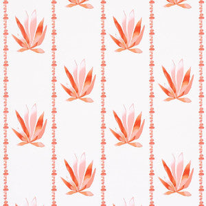 Schumacher Wallpaper Agave Stripe Grapefruit 5012682