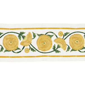 Schumacher Trim Saranda Flower Embroidery Tape Marigold 80391