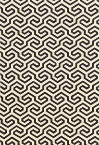 Schumacher Fabric Ming Fret Noir 66881