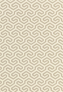 Schumacher Fabric Ming Fret Flax 66882
