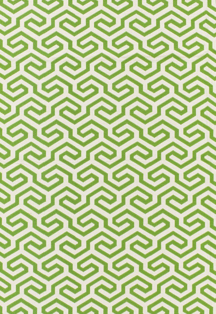 Ming Fret Grass 66883 by Schumacher Designer Fabric Chroma 75% Cotton, 25% Linen Martindale 18,000 Horizontal: 4.125 and Vertical: 5.5 50 - Swanky Fabrics -