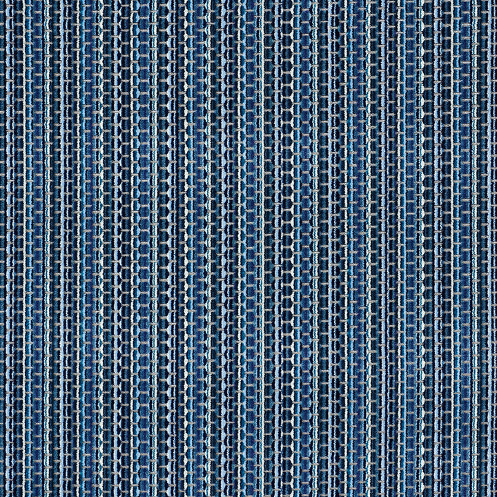 Downtown Velvet Indigo 66913 by Schumacher Designer Fabric Cut-Patterned-Velvets 48% Viscose, 34% Cotton, 18% Polyester Martindale 50,000 Horizontal: 14.375 and Vertical: 3/8- 54.5 - Swanky Fabrics -