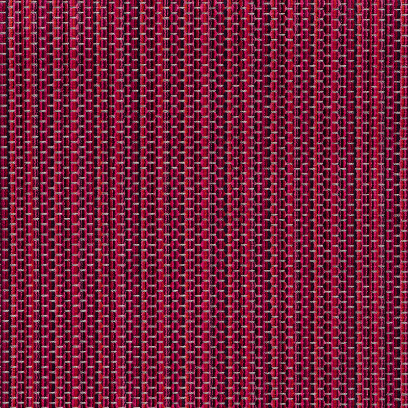 Downtown Velvet Garnet 66914 by Schumacher Designer Fabric Cut-Patterned-Velvets 48% Viscose, 34% Cotton, 18% Polyester Martindale 50,000 Horizontal: 14.375 and Vertical: 3/8- 54.5 - Swanky Fabrics -
