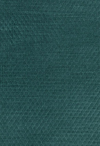 Schumacher Fabric Paley Quilted Velvet Peacock 66924