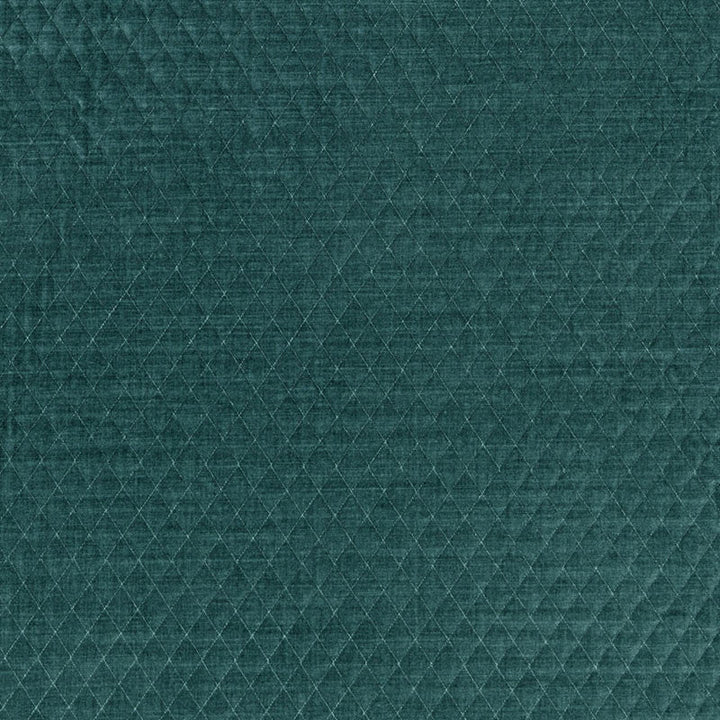 Paley Quilted Velvet Peacock 66924 by Schumacher Designer Fabric CHROMA COTTON 70% POLYESTER 16% ITALY MARTINDALE 42,000 </p><p>Repeat: Horizontal: 1" (3CM) and Vertical: 1 1/2" (4CM) 55 - Swanky Fabrics -