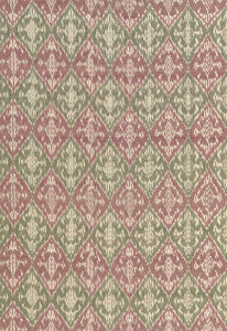 Schumacher Fabric Varanasi Cotton Ikat Mulberry 66950
