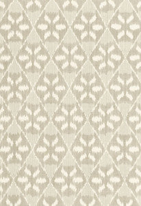 Schumacher Fabric Darjeeling Cotton Ikat Stone 66964